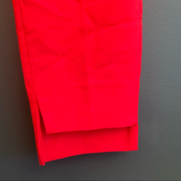 Zara Woman Red Trousers with High-Low Hem - Picture 2 of 3
